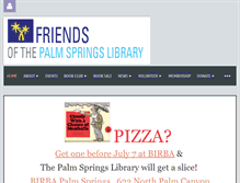 Tablet Screenshot of friendsofthepalmspringslibrary.org